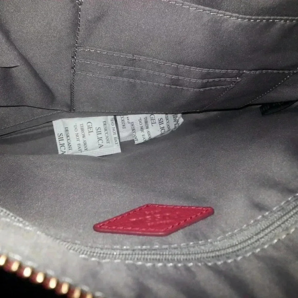 FOSSIL-ELISE-Red Pebble Leather Crossbody Messenger Bag-NEW WITH TAGS - Picture 9 of 9